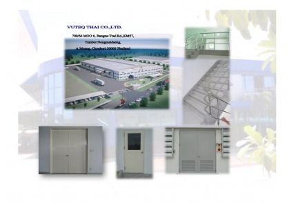 งานติดตั้งบานประตูเหล็กโรงงาน - รับผลิตชิ้นงานโลหะ ออกแบบงานโลหะตามแบบ